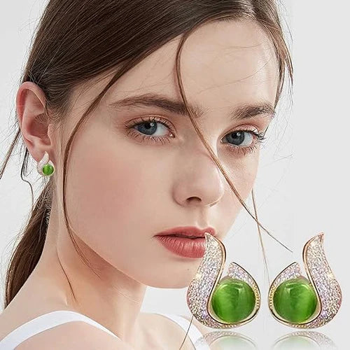 Pearl Zircon Stud Earring