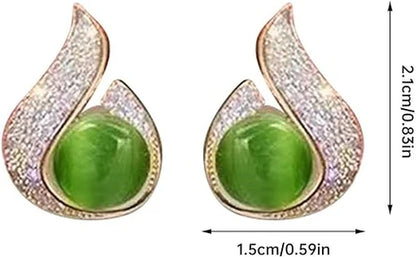 Pearl Zircon Stud Earring