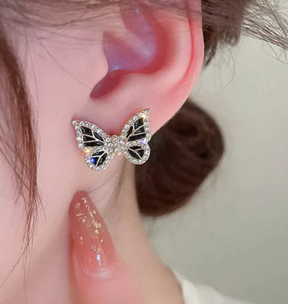 Butterfly Crystal Stud Earring
