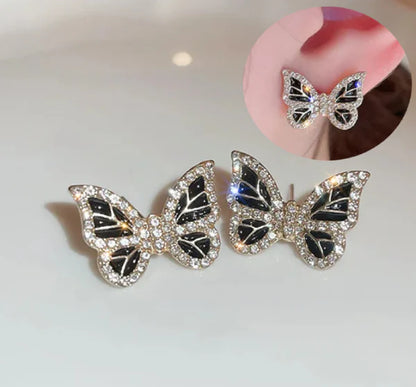 Butterfly Crystal Stud Earring