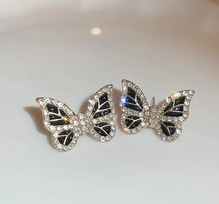 Butterfly Crystal Stud Earring