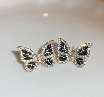 Butterfly Crystal Stud Earring