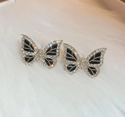 Butterfly Crystal Stud Earring