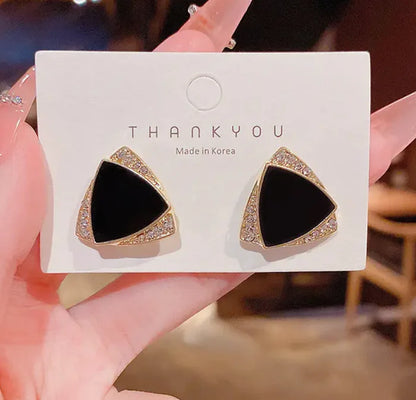 Triangle Geometric Stud Earrings