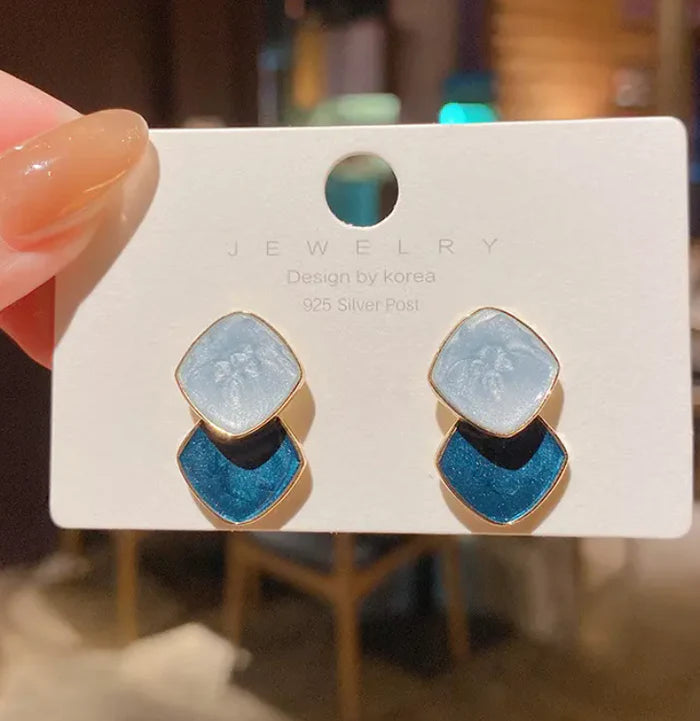 Blue Stud Earrings
