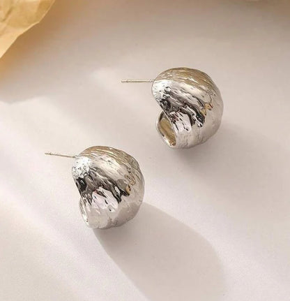 C Shape Hoop Earrings