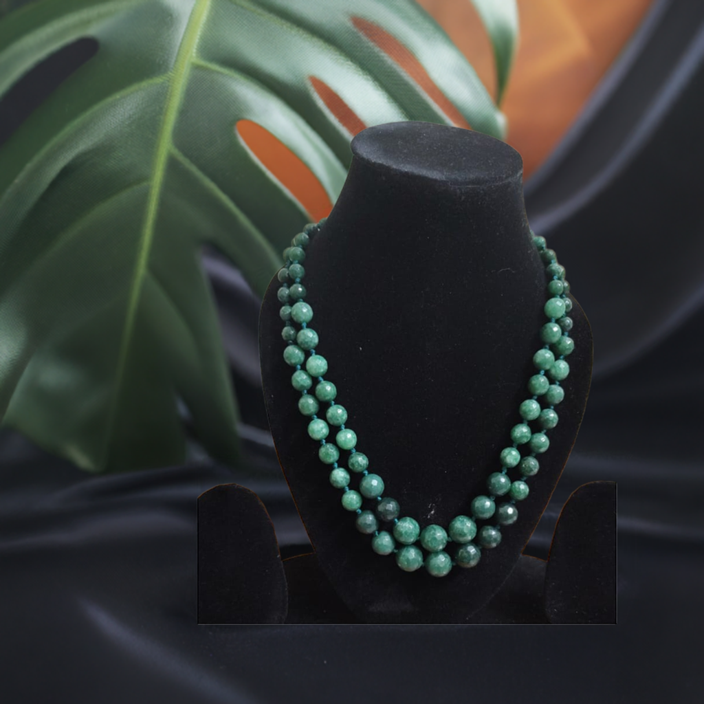 Emerald Green Beaded Necklaces