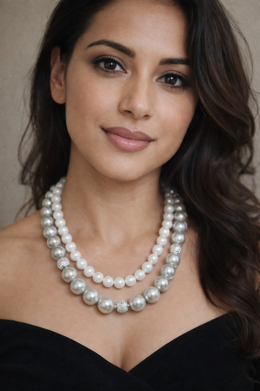 GREY PEARL NECKLACE
