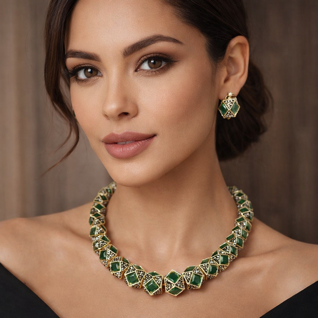Green Emerald Necklace