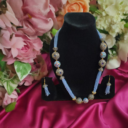 JAIPURI BEADS NECKLACE - INSTAR JEWELLERY