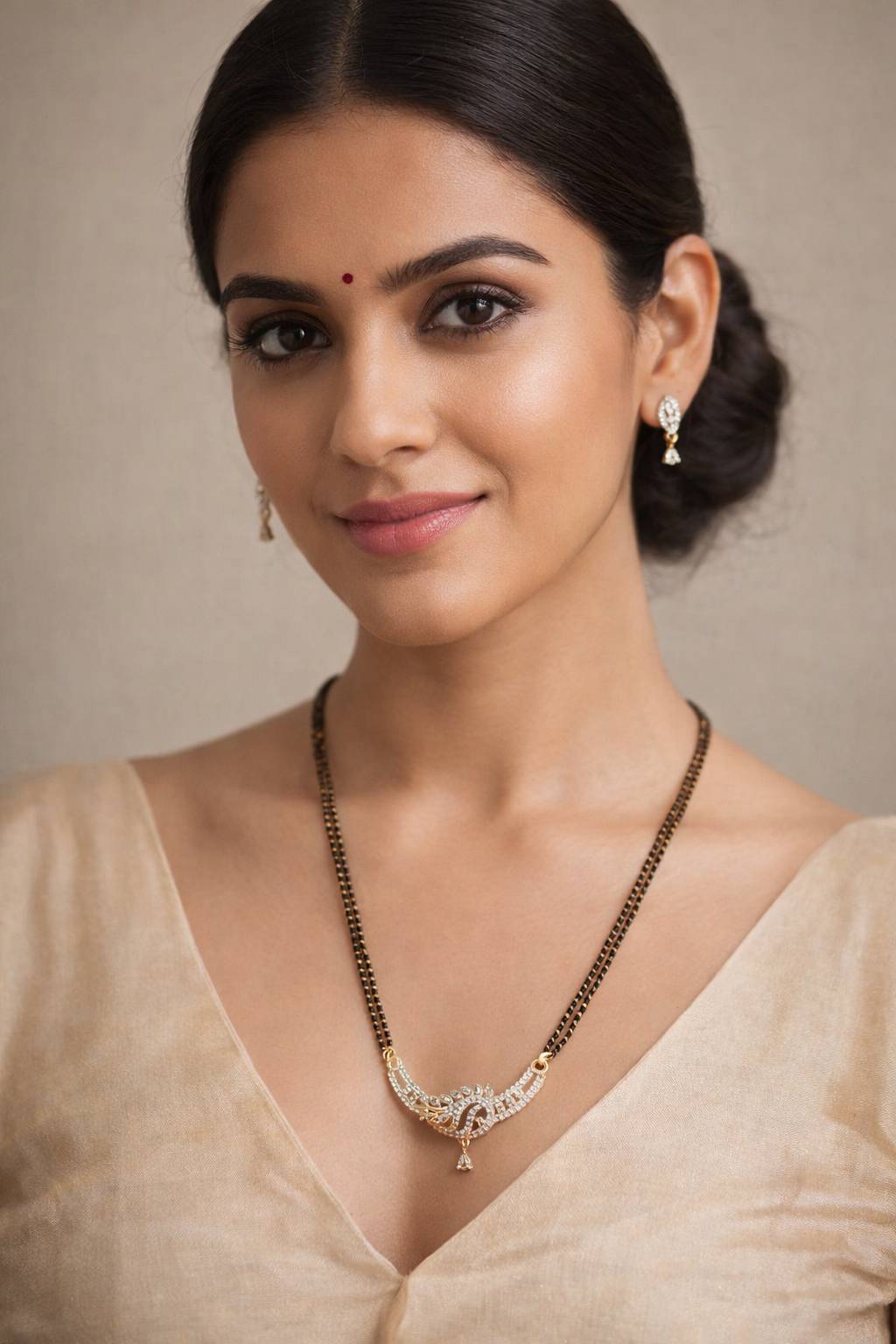 MANGALSUTRA- AMERICAN DIAMOND