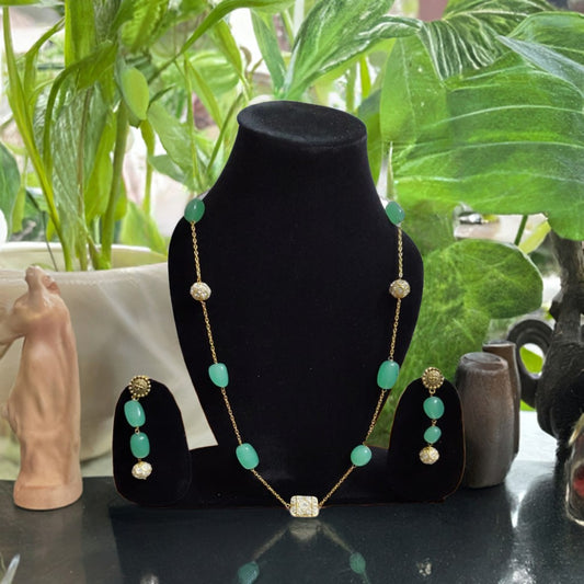MINT GREEN NECKLACE  SET