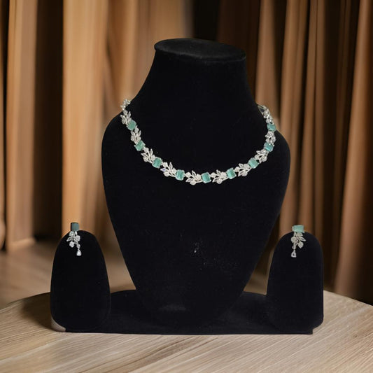 MINT GREEN AD NECKLACE