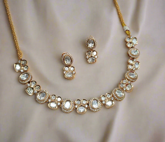 kundan jewellery necklace set - Instar Jewellery
