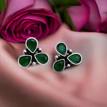 Green Stone Stud