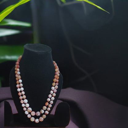 PINK BEADS NECKLACE - INSTAR JEWELLERY