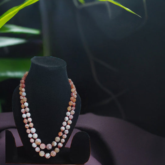 PINK BEADS NECKLACE