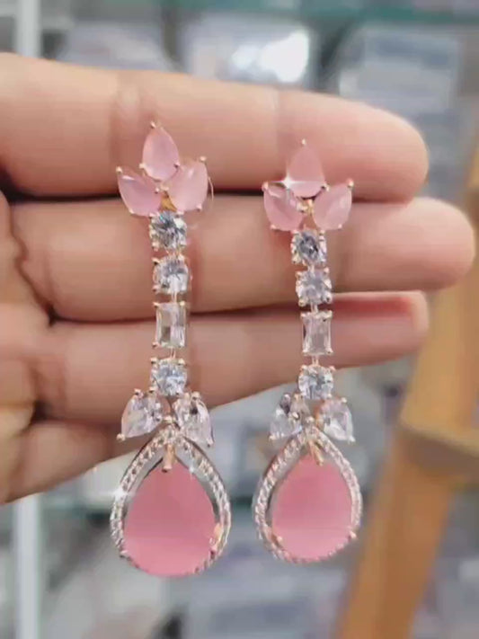 Pink AD Earrings