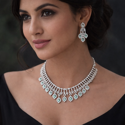 MINT GREEN AD NECKLACE