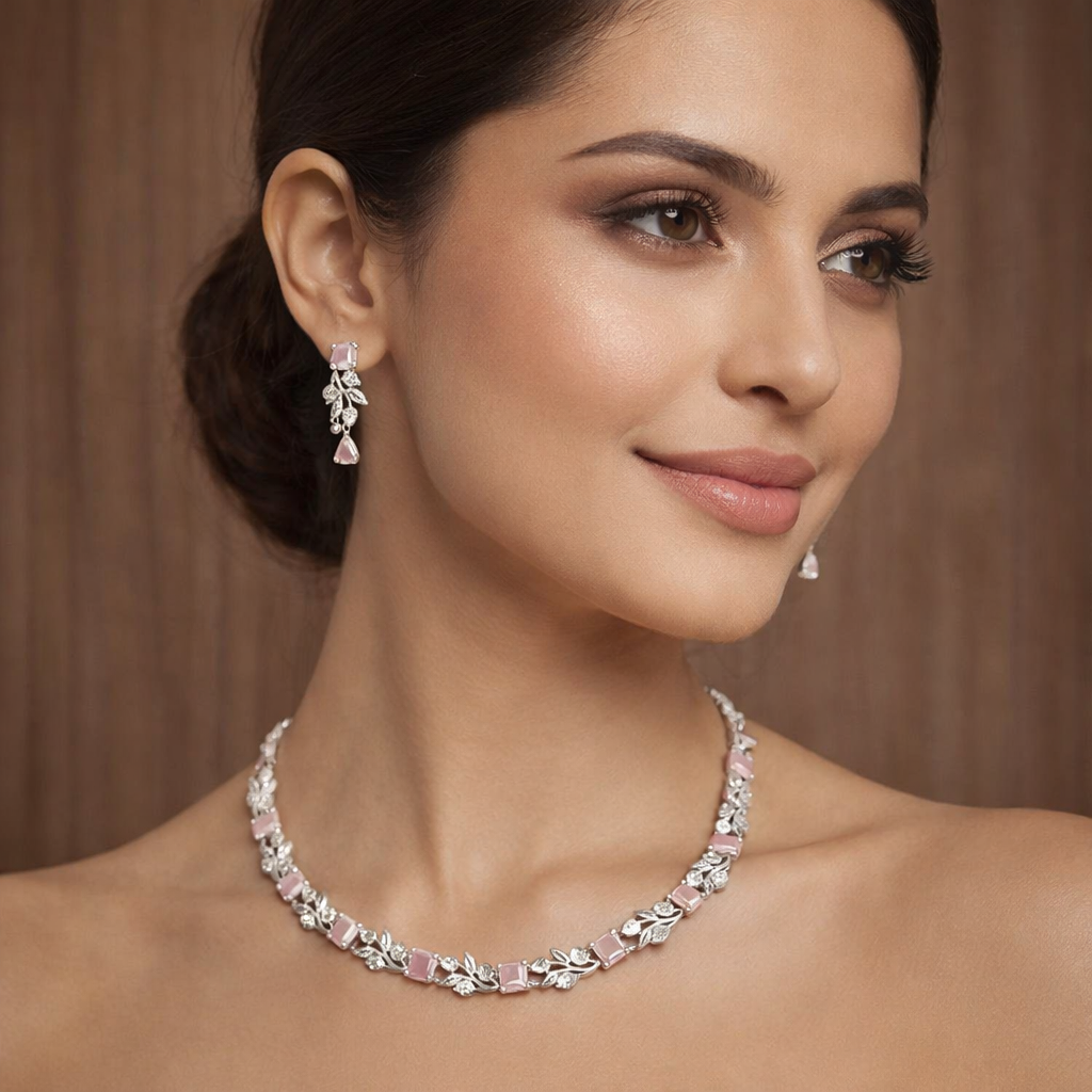 PINK A D NECKLACE